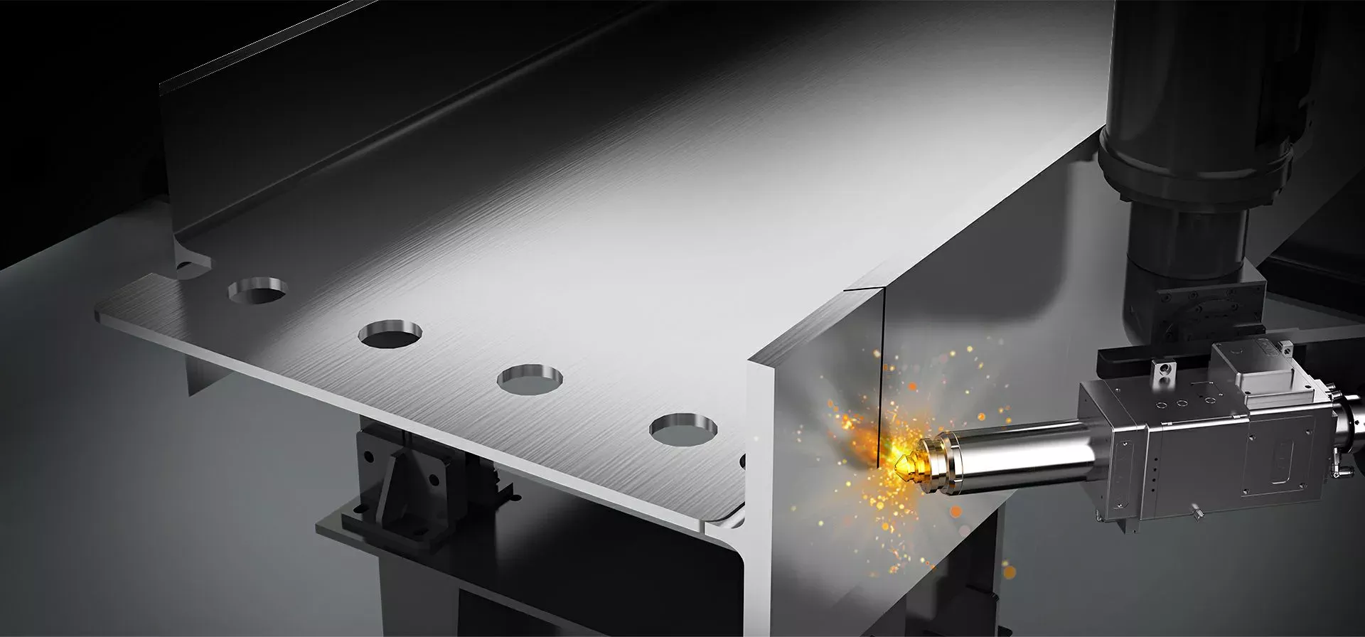 3D 5-осна веза + закретна оса са великом углом ротације